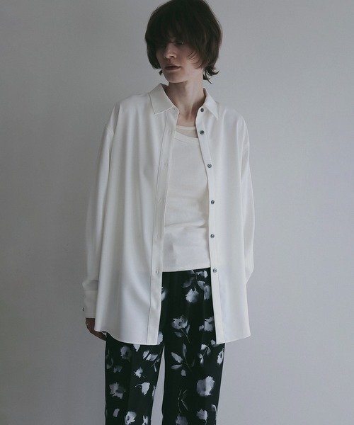 MANOF（マノフ）の「STRING BACK LAYERED SHIRTS（シャツ/ブラウス・レディース・ブラウン/ターコイズブルー/アイボリー・F）」の22枚目の写真