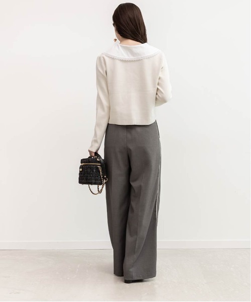 RANDA（ランダ）の「ウエストデザインラインタックパンツ（その他パンツ・レディース・ネイビー/ブラウン/グレー・1/0）」の7枚目の写真