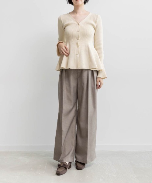 RANDA（ランダ）の「ウエストデザインラインタックパンツ（その他パンツ・レディース・ネイビー/ブラウン/グレー・1/0）」の20枚目の写真