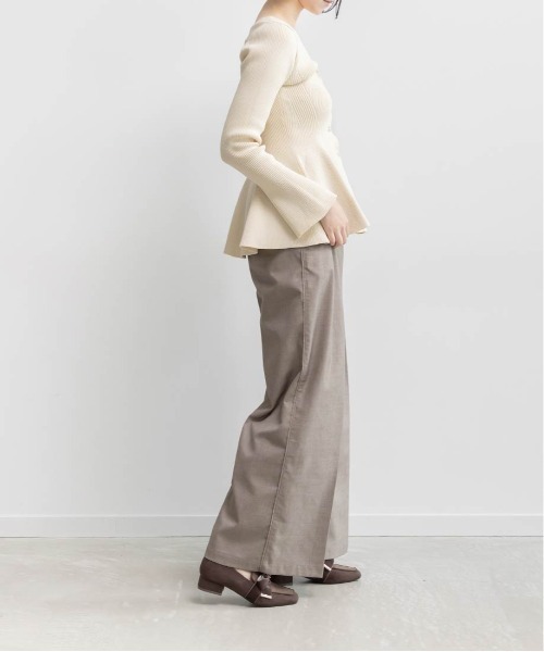 RANDA（ランダ）の「ウエストデザインラインタックパンツ（その他パンツ・レディース・ネイビー/ブラウン/グレー・1/0）」の21枚目の写真