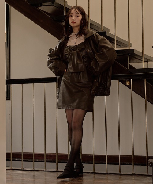 mideal リボンビスチェ design ribbon bustier / デザインリボンビスチェ（キャミソール