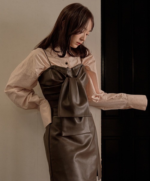 design ribbon bustier / デザインリボンビスチェ（キャミソール