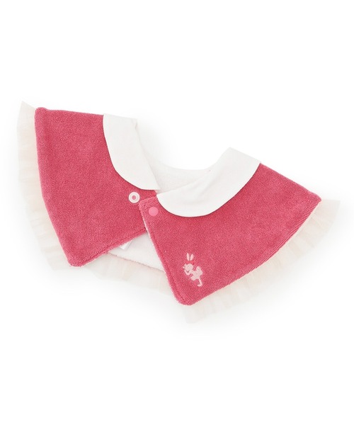 KP（ケーピー）の「衿風 レースフリル スタイ（スタイ/よだれかけ・キッズ・パープル/ピンク・FREE）」の3枚目の写真