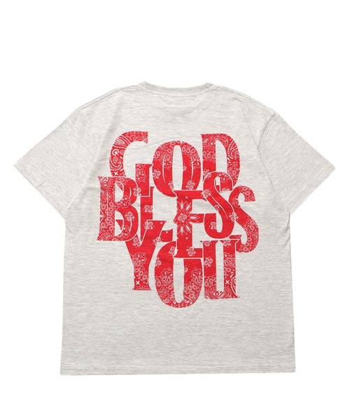 こな　Blees U GOD BLESS YOU PAISLEY LOGO S/S TEE（Tシャツ/カットソー