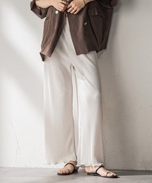 【WEB限定】クリスタルプリーツパンツ≪手洗い可能≫