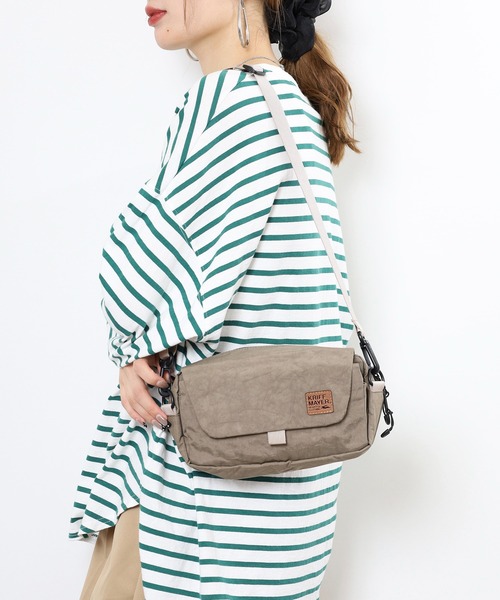 KRIFF MAYER（クリフメイヤー）の「KRIFF MAYER 撥水加工 マルチ ショルダー バッグ 男女兼用（ショルダーバッグ・メンズ・ブラック/ダークグリーン/ブラウン・FREE）」の21枚目の写真