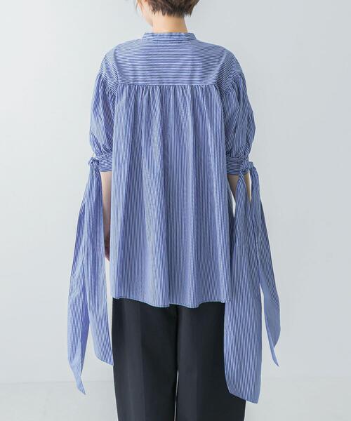 セール】Mewl ストライプBIGリボンシャツ（シャツ/ブラウス）｜URBAN