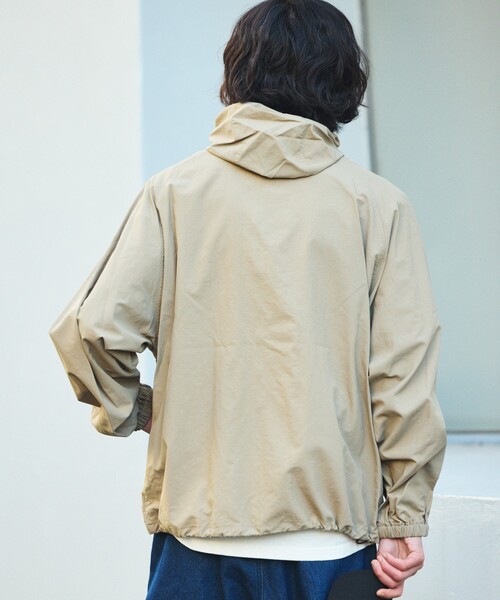 セール】限定展開 ビッグシルエット ナイロンフーディージャケット