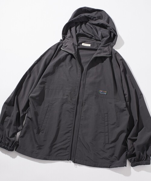 セール】限定展開 ビッグシルエット ナイロンフーディージャケット