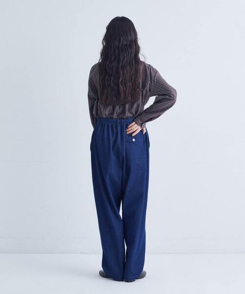 conges payes ADIEU TRISTESSE(コンジェ ペイエ アデュートリステス)の「ベルト付きデニムワイドパンツ(デニムパンツ・レディース・インディゴブルー・38)」の21枚目の写真
