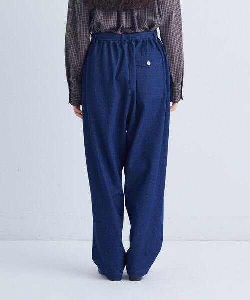 conges payes ADIEU TRISTESSE(コンジェ ペイエ アデュートリステス)の「ベルト付きデニムワイドパンツ(デニムパンツ・レディース・インディゴブルー・38)」の5枚目の写真