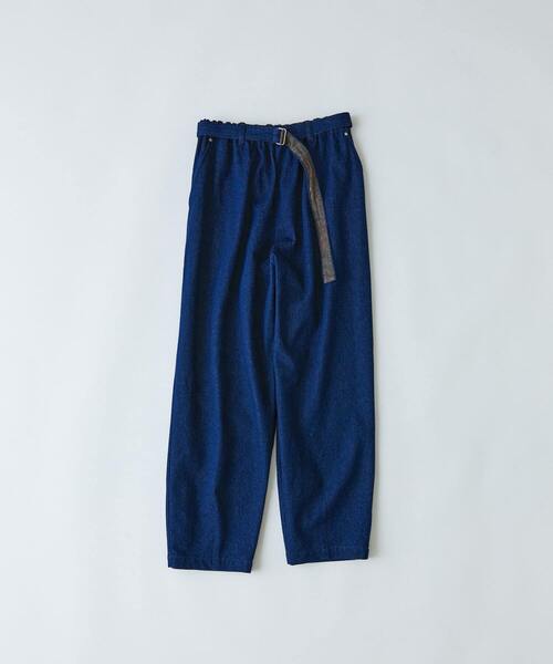 conges payes ADIEU TRISTESSE(コンジェ ペイエ アデュートリステス)の「ベルト付きデニムワイドパンツ(デニムパンツ・レディース・インディゴブルー・38)」の2枚目の写真