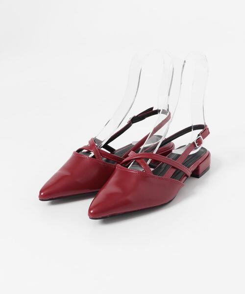 セール】ポインテッドクロスベルトミュール（その他シューズ）｜SENSE