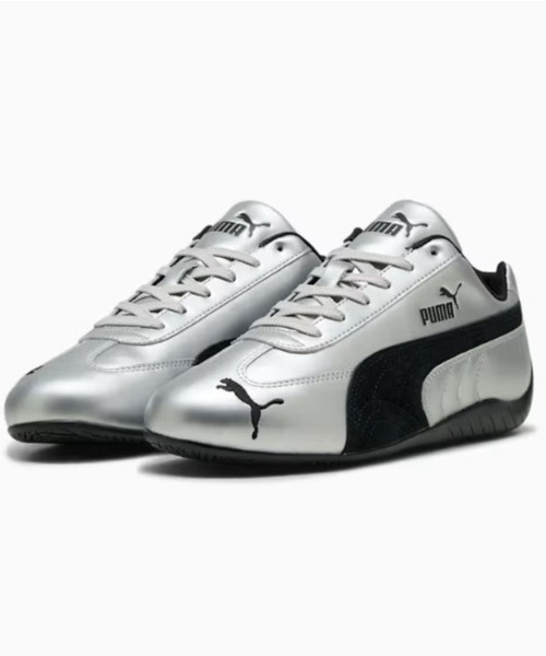 PUMA(プーマ)の「PUMA(プーマ) SPEEDCAT METALLIC/スニーカー/403689(スニーカー・レディース・ブラック/シルバー・23.0cm/23.5cm/24.0cm/24.5cm/25.0cm)」の2枚目の写真