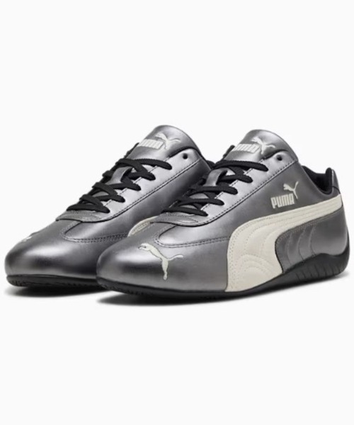 PUMA(プーマ)の「PUMA(プーマ) SPEEDCAT METALLIC/スニーカー/403689(スニーカー・レディース・ブラック/シルバー・23.0cm/23.5cm/24.0cm/24.5cm/25.0cm)」の1枚目の写真