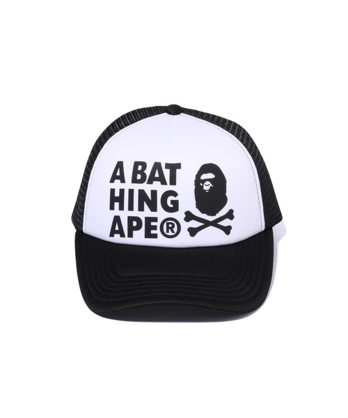 A BATHING APE（アベイシングエイプ）の「APE CROSSBONE MESH CAP（キャップ・メンズ・レッド/ブルー/オリーブ/ブラック・FREE）」の5枚目の写真