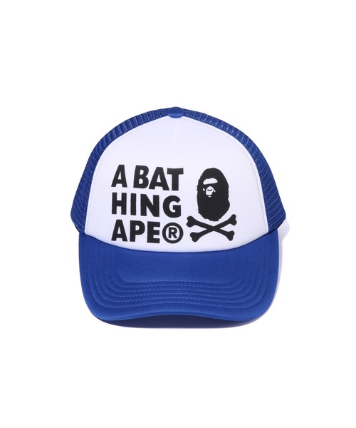 A BATHING APE（アベイシングエイプ）の「APE CROSSBONE MESH CAP（キャップ・メンズ・レッド/ブルー/オリーブ/ブラック・FREE）」の7枚目の写真