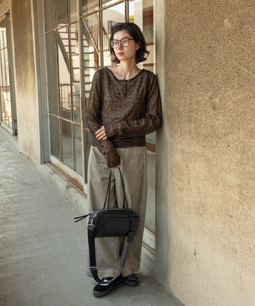 niko and...（ニコアンド）の「コーデュロイポケットワイドパンツ（その他パンツ・レディース・インディゴブルー/スモーク/ライトベージュ/オフホワイト/ダークブラウン・MEDIUM/LARGE）」の11枚目の写真