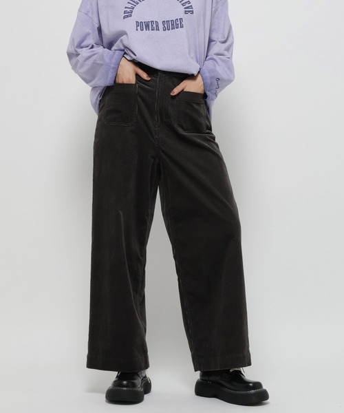 niko and...（ニコアンド）の「コーデュロイポケットワイドパンツ（その他パンツ・レディース・インディゴブルー/スモーク/ライトベージュ/オフホワイト/ダークブラウン・MEDIUM/LARGE）」の21枚目の写真