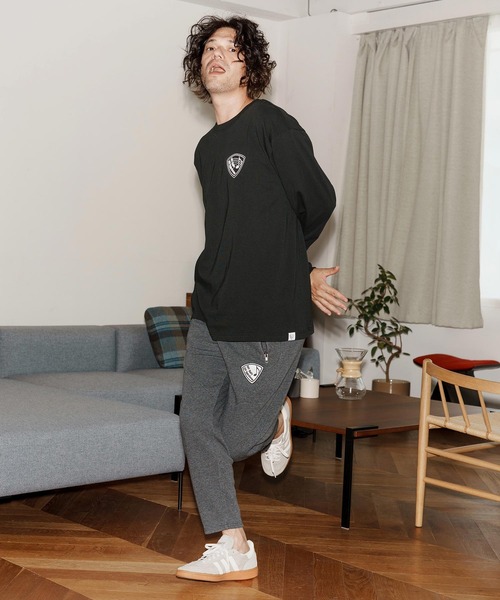No Rain No Rainbow(ノーレインノーレインボー)の「mlt5390-pick print long sleeve T-shirt ロングスリーブカットソー(NR25W-24)(Tシャツ/カットソー・メンズ・ホワイト/ブラック/グリーン系その他・S/M/L/XL)」の19枚目の写真