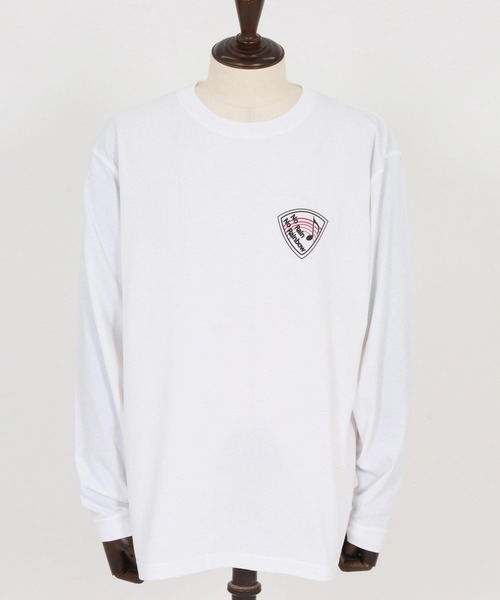 No Rain No Rainbow(ノーレインノーレインボー)の「mlt5390-pick print long sleeve T-shirt ロングスリーブカットソー(NR25W-24)(Tシャツ/カットソー・メンズ・ホワイト/ブラック/グリーン系その他・S/M/L/XL)」の21枚目の写真