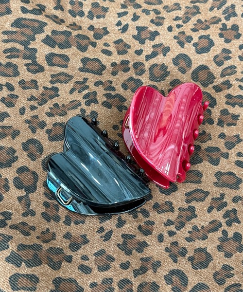 SANSeLF（サンセルフ）の「【SANSeLF】 ハート ヘアクリップ ミニマルシルエット saa25a071（バレッタ/ヘアクリップ・レディース・ブラック/レッド・FREE）」の19枚目の写真