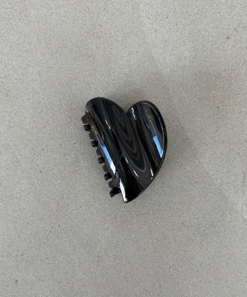 SANSeLF（サンセルフ）の「【SANSeLF】 ハート ヘアクリップ ミニマルシルエット saa25a071（バレッタ/ヘアクリップ・レディース・ブラック/レッド・FREE）」の10枚目の写真