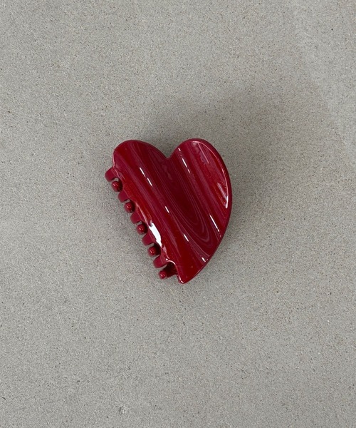 SANSeLF（サンセルフ）の「【SANSeLF】 ハート ヘアクリップ ミニマルシルエット saa25a071（バレッタ/ヘアクリップ・レディース・ブラック/レッド・FREE）」の15枚目の写真