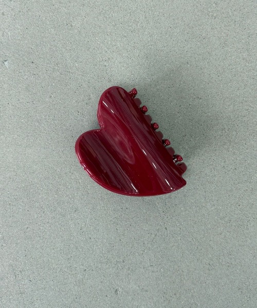 SANSeLF（サンセルフ）の「【SANSeLF】 ハート ヘアクリップ ミニマルシルエット saa25a071（バレッタ/ヘアクリップ・レディース・ブラック/レッド・FREE）」の17枚目の写真