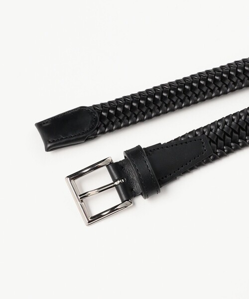 BRILLA per il gusto（ブリッラペルイルグースト）の「L'arcobaleno / 25ミリ レザー エラスティックメッシュベルト（ベルト・メンズ・ブラウン系その他2/ブラック・MEDIUM/LARGE）」の4枚目の写真