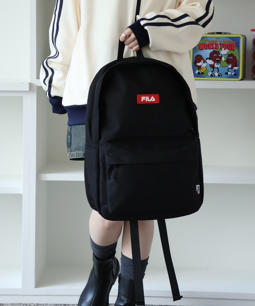 FILA(フィラ)の「【FILA/フィラ】スタンダードデイパック(バックパック/リュック・メンズ・ブラック系その他/ブラック/アイボリー・FREE)」の5枚目の写真