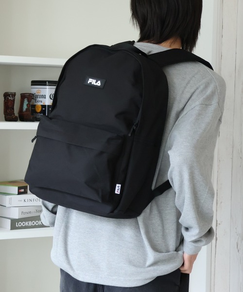 FILA(フィラ)の「【FILA/フィラ】スタンダードデイパック(バックパック/リュック・メンズ・ブラック系その他/ブラック/アイボリー・FREE)」の7枚目の写真