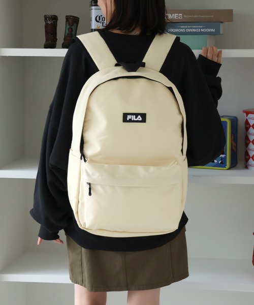 FILA(フィラ)の「【FILA/フィラ】スタンダードデイパック(バックパック/リュック・メンズ・ブラック系その他/ブラック/アイボリー・FREE)」の9枚目の写真