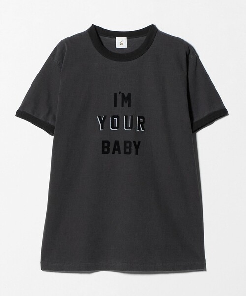 最終値下げ18日まで新品未使用　roku 6 Tシャツ 別注】＜Ruro × 6＞SHIRRING Tシャツ