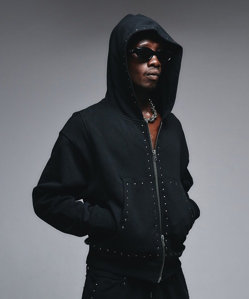 Studs Design Zip-up Parker / スタッズデザインジップアップ