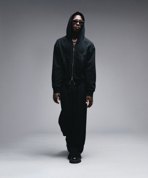 セール】Studs Design Zip-up Parker / スタッズデザインジップアップ