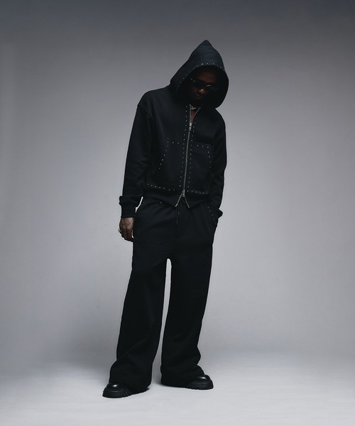 セール】Studs Design Zip-up Parker / スタッズデザインジップアップ
