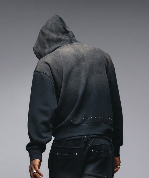 セール】Studs Design Zip-up Parker / スタッズデザインジップアップ