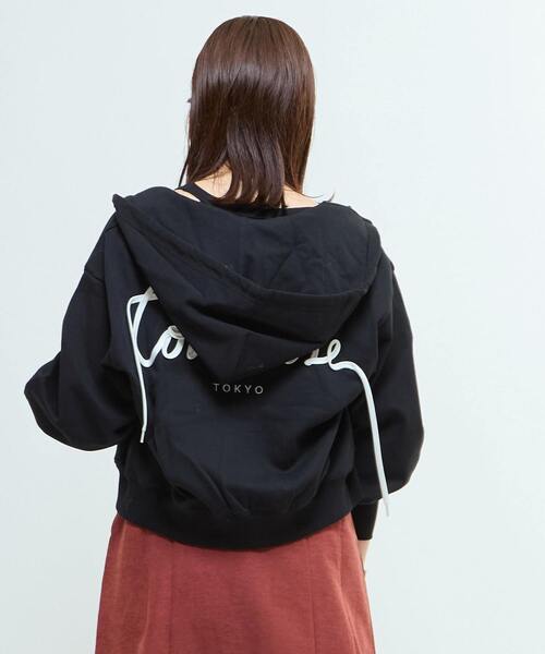 BACK SPINDLE LOGO ZIP HOODIE（パーカー）｜CONVERSE TOKYO