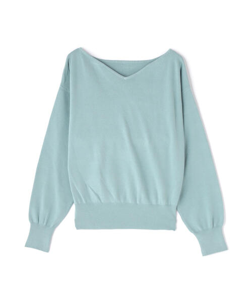 NATURAL BEAUTY BASIC（ナチュラルビューティーベーシック）の「◇総針ベーシックシリーズ ニュアンスVネックニット（ニット/セーター・レディース・ベージュ/ブラウン/ブルー/オフホワイト・FREE）」の17枚目の写真
