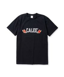 STRETCH CALEE ROSE LOGO TEE