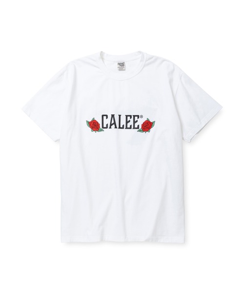 CALEE（キャリー）の「STRETCH CALEE ROSE LOGO TEE（Tシャツ/カットソー・メンズ・ブラック/ホワイト・X-LARGE/LARGE/MEDIUM）」の3枚目の写真