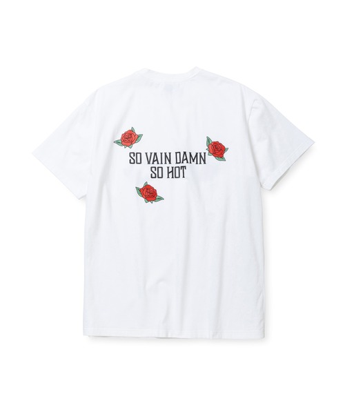 CALEE（キャリー）の「STRETCH CALEE ROSE LOGO TEE（Tシャツ/カットソー・メンズ・ブラック/ホワイト・X-LARGE/LARGE/MEDIUM）」の4枚目の写真