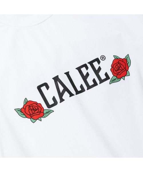 CALEE（キャリー）の「STRETCH CALEE ROSE LOGO TEE（Tシャツ/カットソー・メンズ・ブラック/ホワイト・X-LARGE/LARGE/MEDIUM）」の7枚目の写真