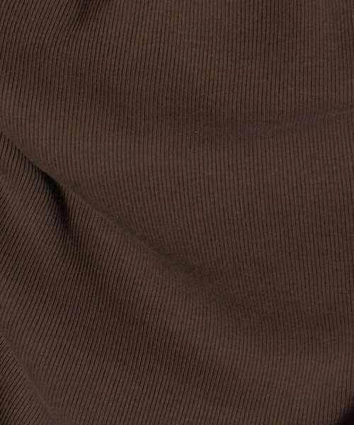 BEAUTY&YOUTH UNITED ARROWS（ビューティーアンドユースユナイテッドアローズ）の「コットンリブ リボンギャザーカットソー（Tシャツ/カットソー・レディース・ダークブラウン/オフホワイト/ブラック・FREE）」の21枚目の写真