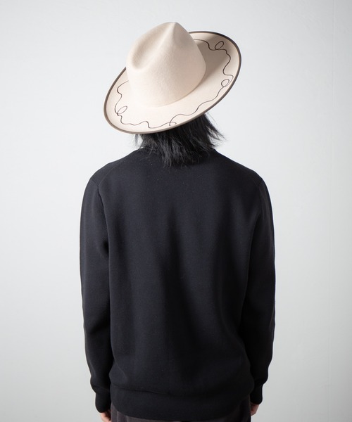 INDIETRO ASSOCIATION(インディエトロアソシエーション)の「Long Brim Hat / ロングブリムハット(ハット・メンズ・ベージュ/ブラック・1/0)」の21枚目の写真