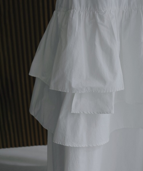 ASYMMETRY TIERED SKIRT（スカート）｜MANOF（マノフ）のファッション
