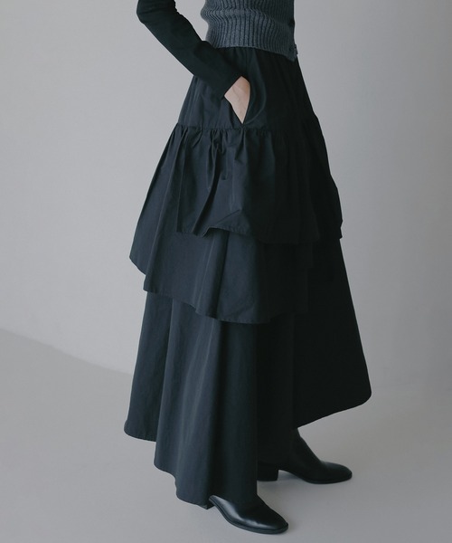 スカート Tallinn Asymmetry Long Skirt Tallinn Asymmetry Long Skirt