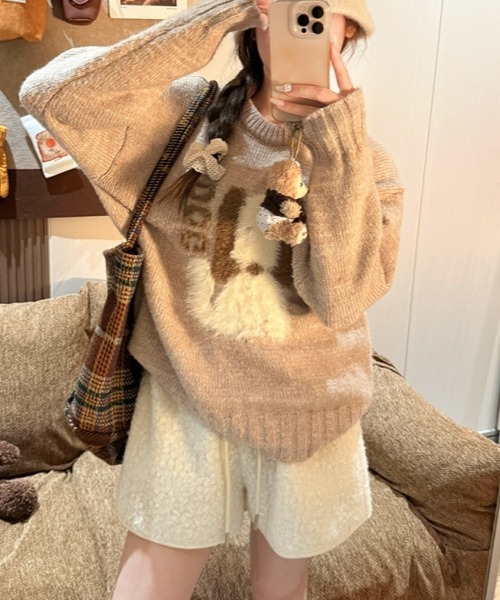 Y2Kガーリー】もこもこボアショートパンツ（その他パンツ）｜gossip