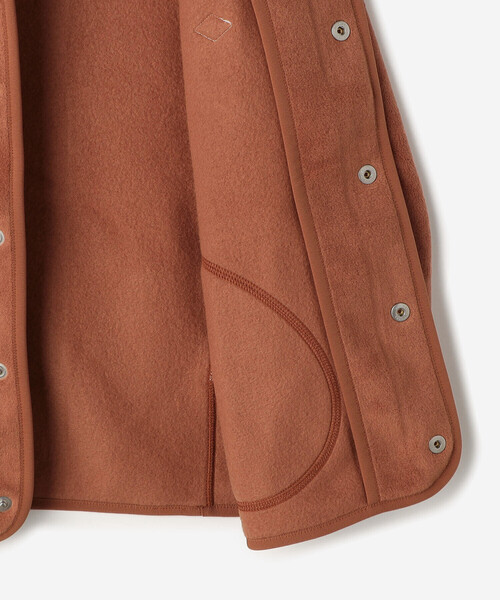 DANTON | キッズ フリース カラーレスジャケット（ノーカラー